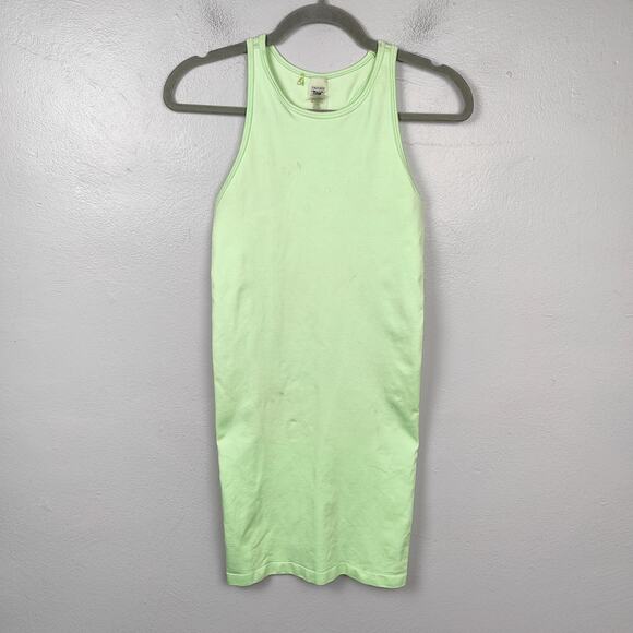 Aritzia TNA Body Kaplan Dress Womens Small‎ Green Mini Racerback Stretch Tennis - Picture 1 of 11